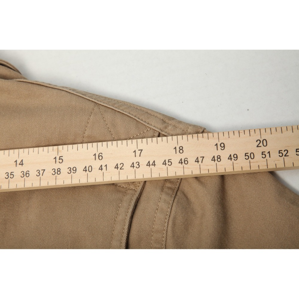 Duluth Trading Co Blazer Jacket Mens Medium Tan Cotton Workwear Utility Pockets - Picture 12 of 15
